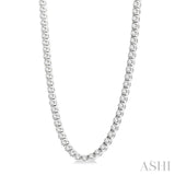 15 Ctw Round Cut Diamond Tennis Necklace in 14K White Gold