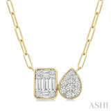 .55CTTWDM 'LOVEB' OC/PR 2ST NK YW 14K-G