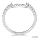 1/4 Ctw Diamond Wedding Band in 14K White Gold