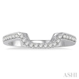 1/6 Ctw Round Diamond Wedding Band in 14K White Gold