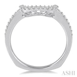 1/6 Ctw Round Diamond Wedding Band in 14K White Gold