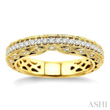 3/8 Ctw Diamond Matching Wedding Band in 14K Yellow Gold