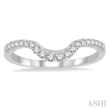 1/6 Ctw Round Diamond Wedding Band in 14K White Gold
