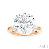 1/2 Ctw Akari Circular Shape Marquise and Round Cut Diamond Semi-Mount Engagement Ring in 14K Rose and White Gold