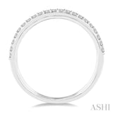 1/5 Ctw Round Cut Diamond Wedding Band in 14K White Gold