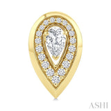 1/2 Ctw Open Window Pear and Round Cut Golden Glow Diamond Fashion Earrings in 14K Yellow Gold