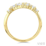 1 1/4 Ctw Mixed Diamond Cut Fashion Wide Band in 14K Yellow Gold