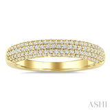 1/2 Ctw Round Cut Diamond Aeris Gold Fashion Band in 14K Yellow Gold