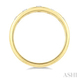 1/3 Ctw Marquise Cut Diamond Flush Set Fashion Band in 14K Yellow Gold