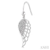 1/20 ctw Round Cut Diamond Earrings in Sterling Silver