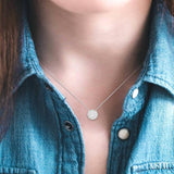 1/2 Ctw Round Shape Lovebright Diamond Pendant With Chain in 14K White Gold