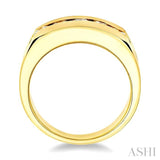 1 ctw Round Cut Diamond Men's Ring in 14K Yellow Gold