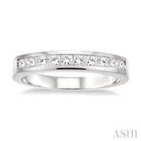 Channel Set Diamond Wedding Band