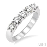 5 Stones Diamond Wedding Band