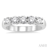 5 Stones Diamond Wedding Band