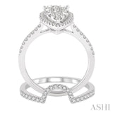 Pear Shape Lovebright Bridal Diamond Wedding Set