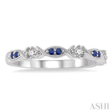 Gemstone & Diamond Wedding Band