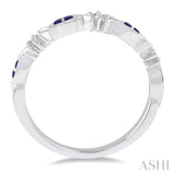Gemstone & Diamond Wedding Band