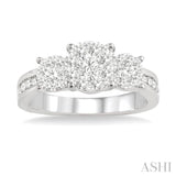 Past Present & Future Lovebright Bridal Diamond Engagement Ring