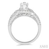 Marquise Shape Semi-Mount Diamond Engagement Ring