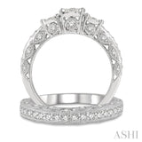 Past Present & Future Lovebright Bridal Diamond Wedding Set