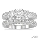 Past Present & Future Lovebright Bridal Diamond Wedding Set