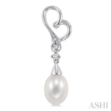 Pearl & Diamond Fashion Earrings