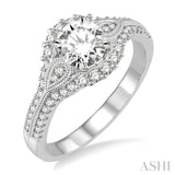 Semi-Mount Diamond Engagement Ring