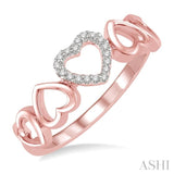 Heart Shape Light Weight Diamond Fashion Ring