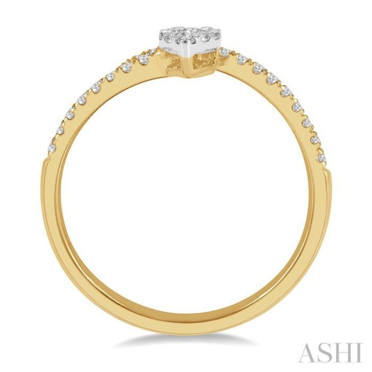 Pear Shape Lovebright Diamond Fashion Ring