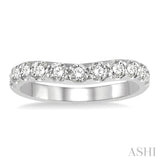 Diamond Curved Wedding Band