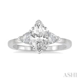Marquise Shape Diamond Engagement Ring