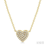 Heart Shape Petite Diamond Necklace