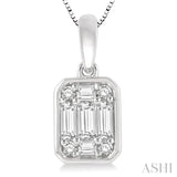 Bezel Set Fusion Diamond Pendant